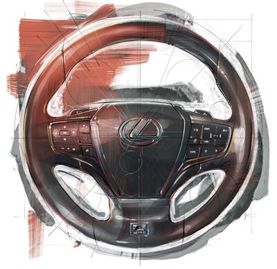 Lexus LS 500 Steering Wheel