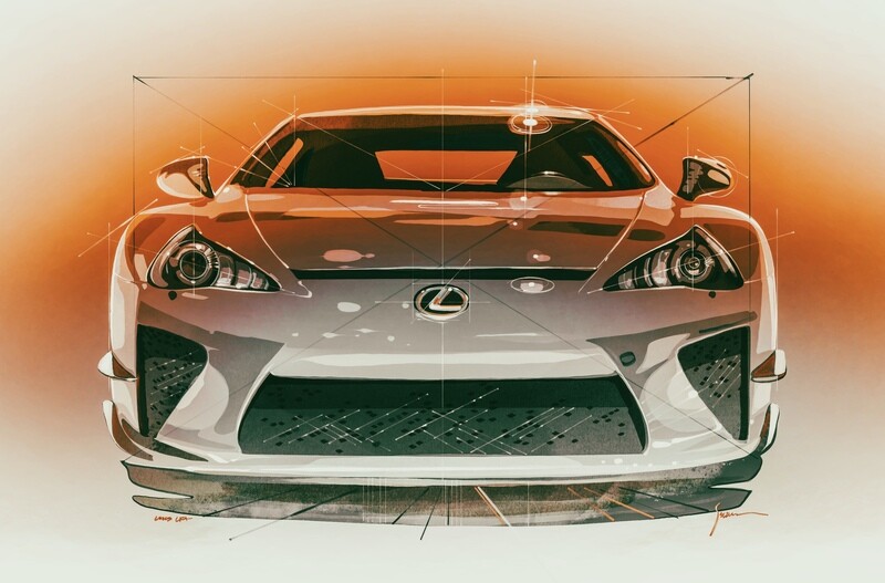 Lexus LFA Front Study (Warm Colorway)