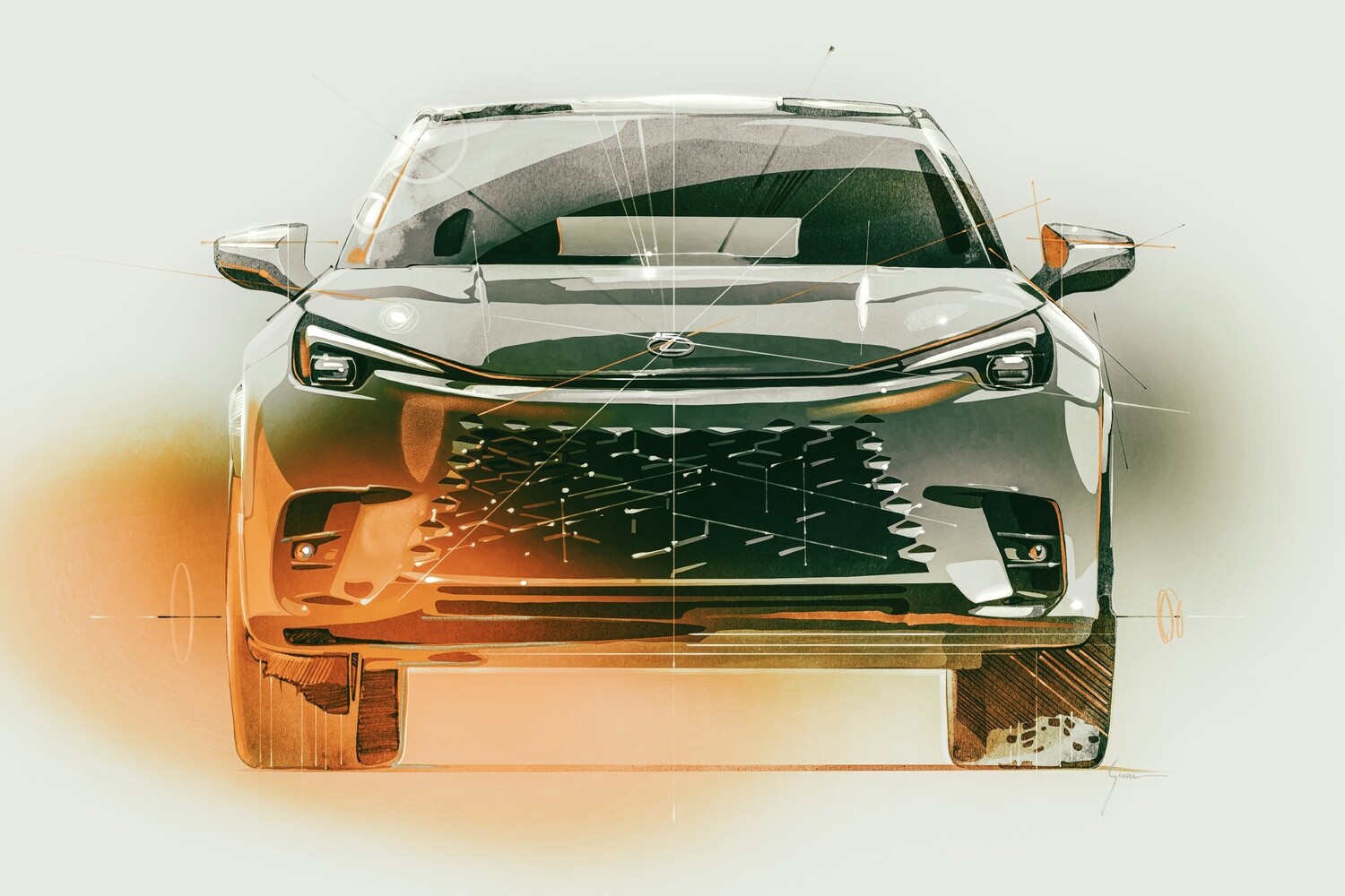 2024 Lexus LBX (Gray/Yellow Color)