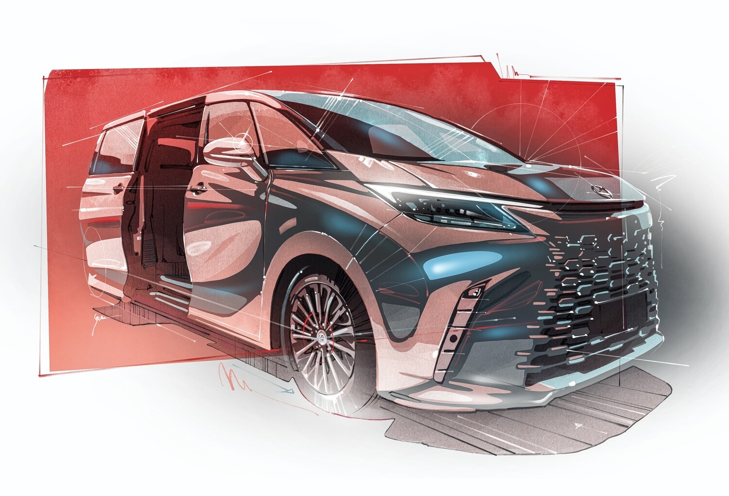 2024 Lexus LM - Front Corner Study