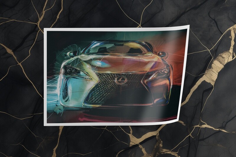 Art Print: Lexus LC 500 Convertible