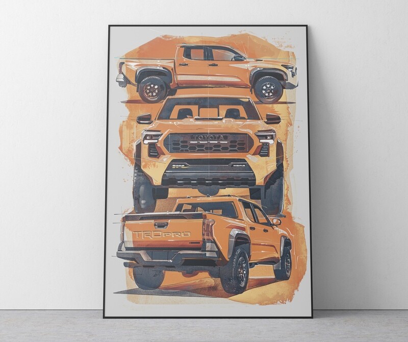 2024 Toyota Tacoma TRD Stack - Orange Colorway