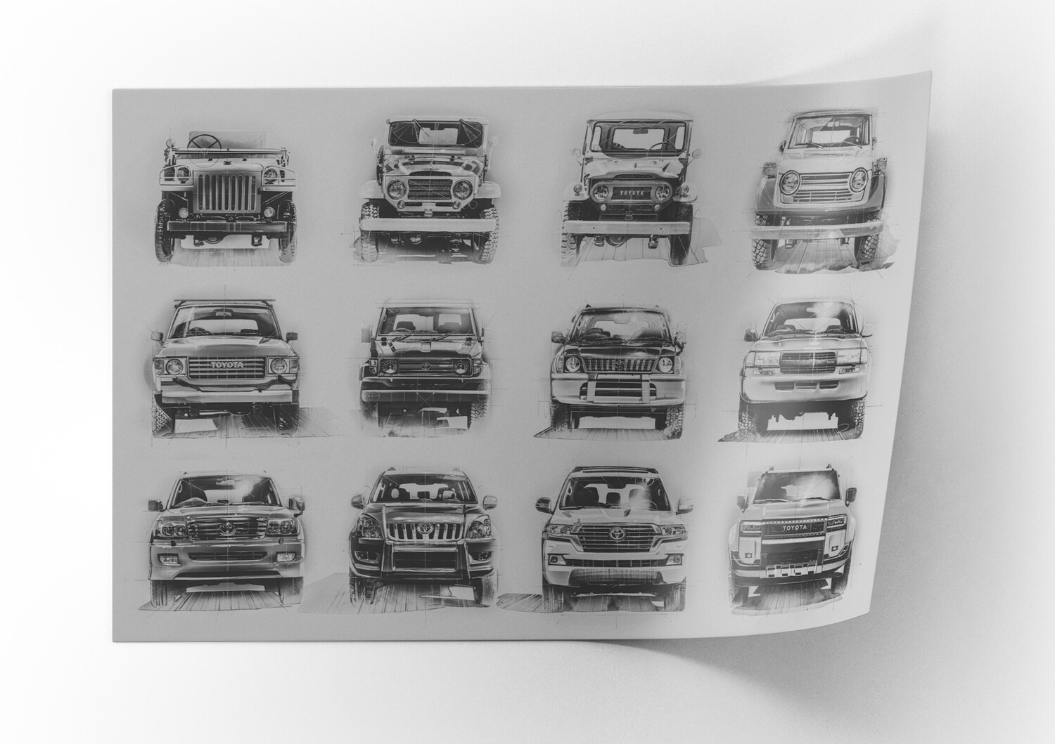 Historic Toyota Land Cruiser Collection (B/W)