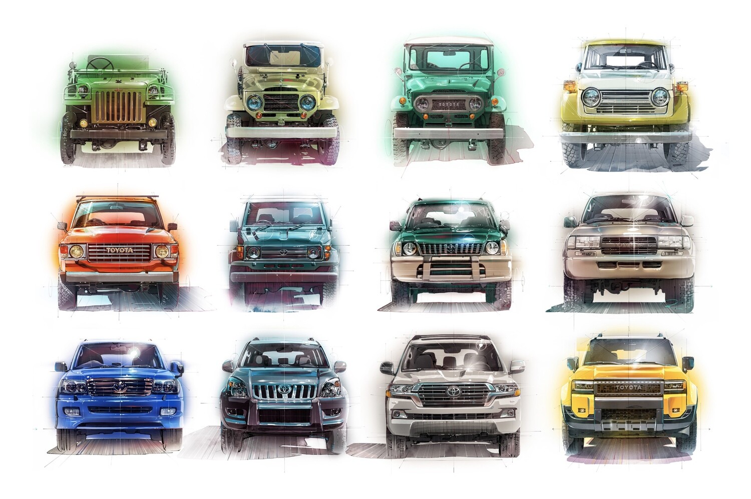 Historic Toyota Land Cruiser Collection