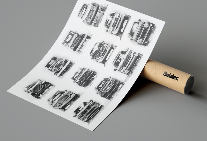 Historic Toyota Land Cruiser Collection (B/W)