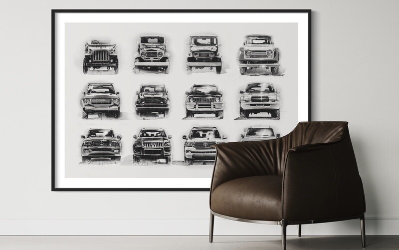 Historic Toyota Land Cruiser Collection (B/W)