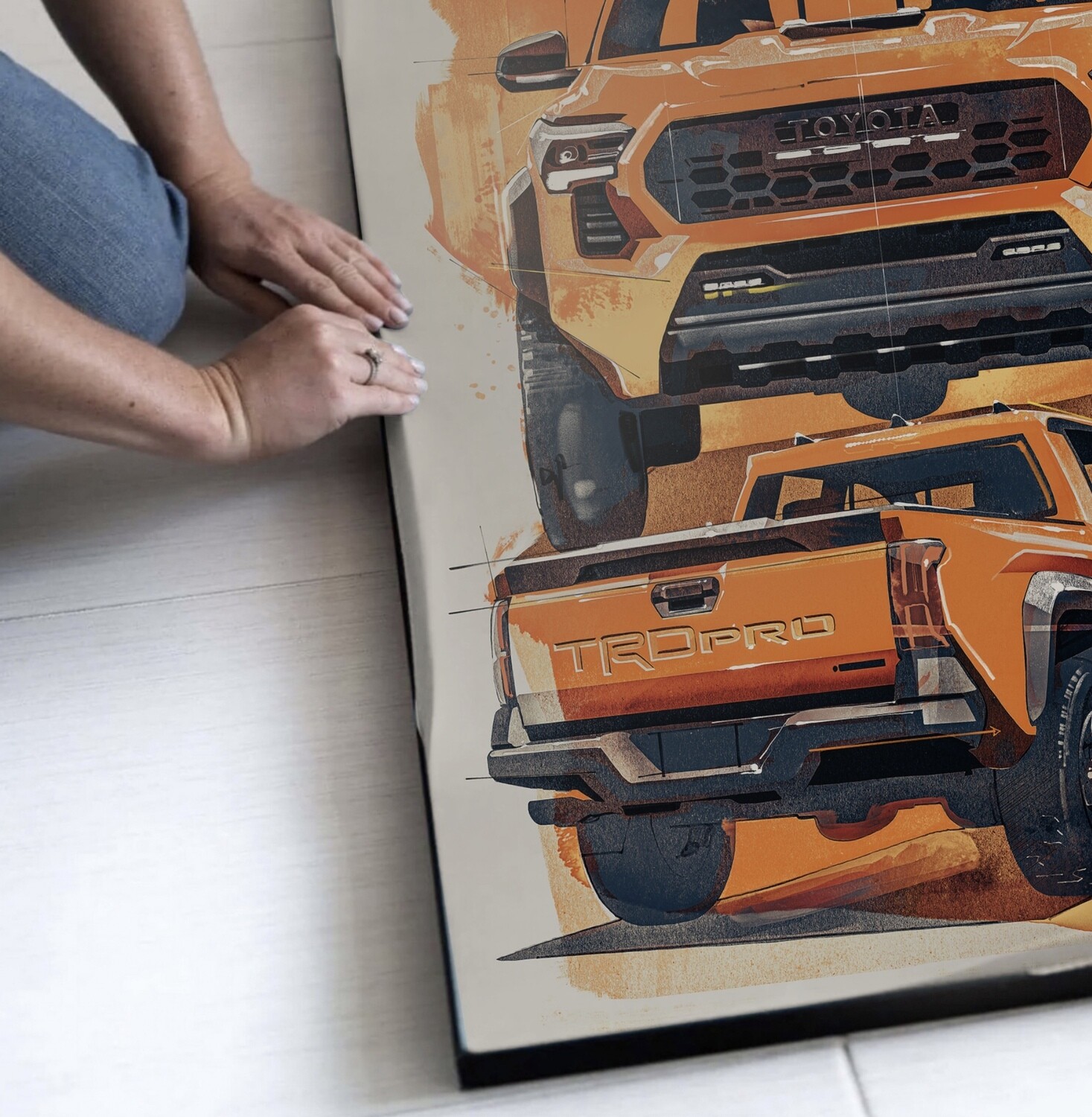 2024 Toyota Tacoma TRD Stack - Orange Colorway