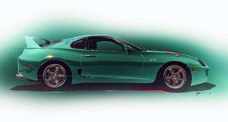 1997 Toyota Supra MKIV - Green