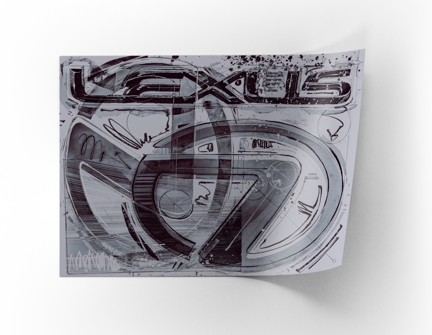 Logomark "Sketch" Composition (B/W)