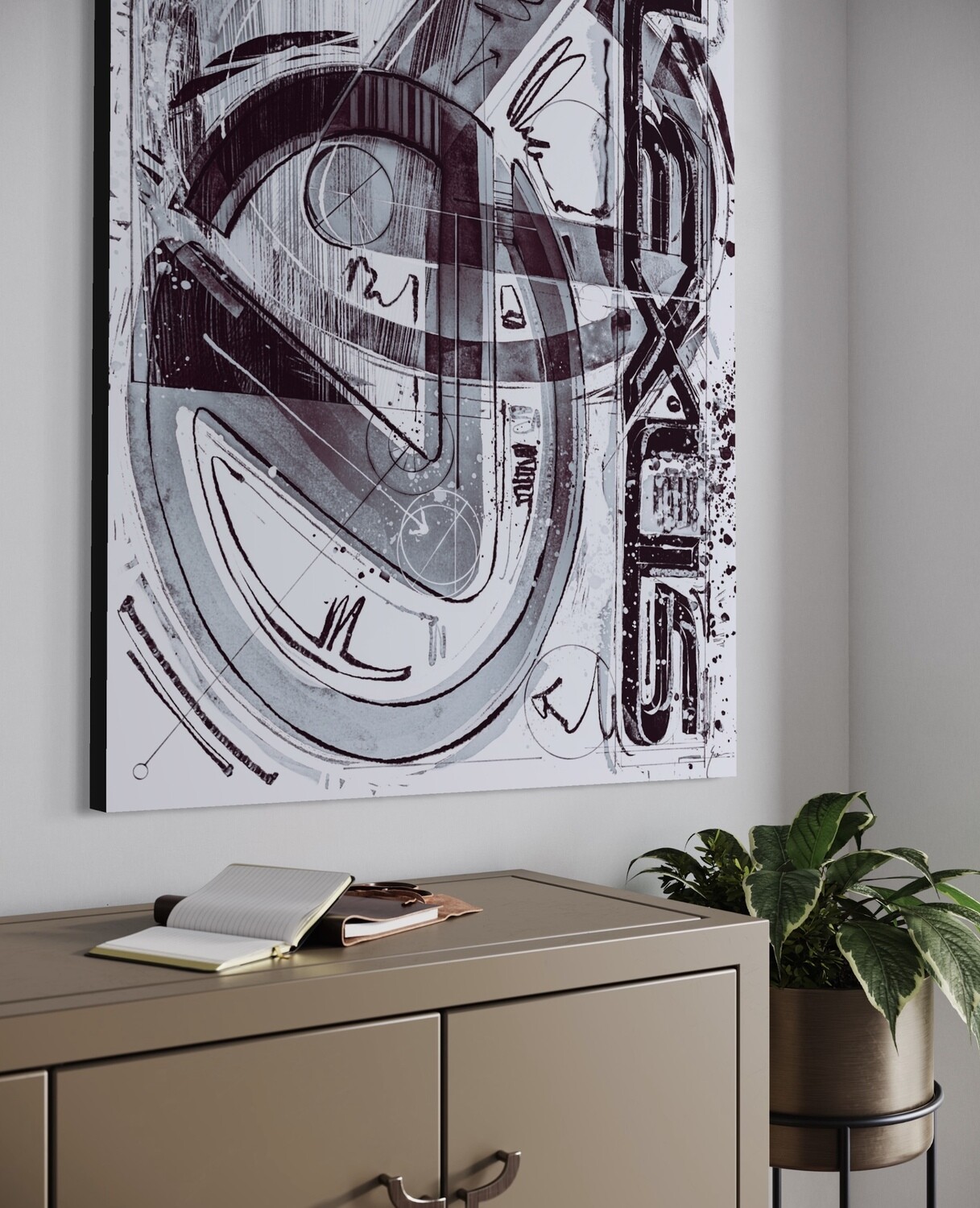 Logomark "Sketch" Composition (B/W)