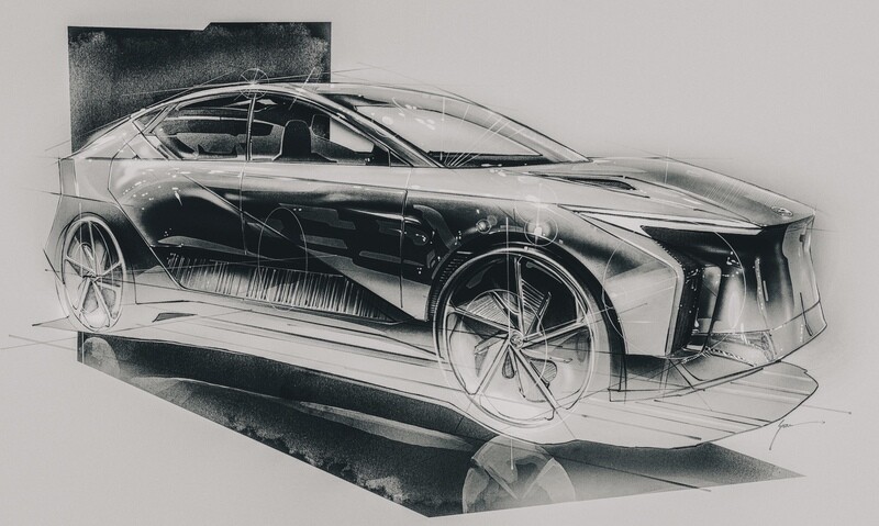 Lexus LF-ZL Concept 2023 (B/W)