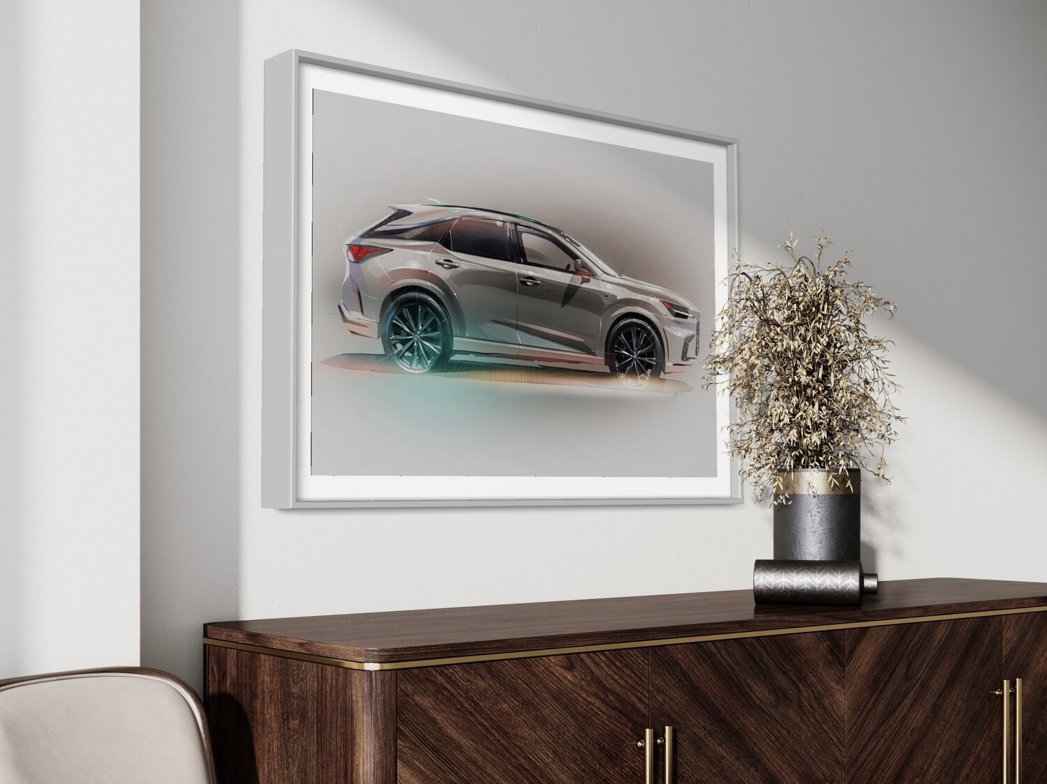 Art Print: 2023 Lexus RX Side Profile