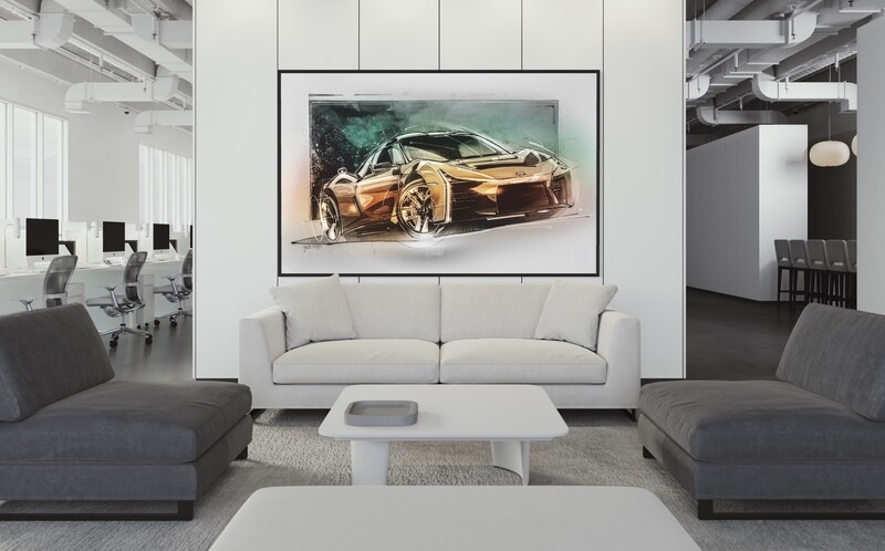 Toyota FT-Se Front-Corner Sketch Study — Muted Color