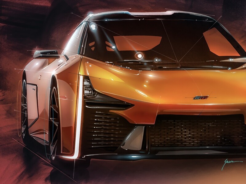 Toyota FT-Se Front Study — Full Color