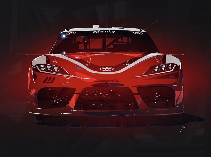 2024 Toyota Supra NASCAR Study