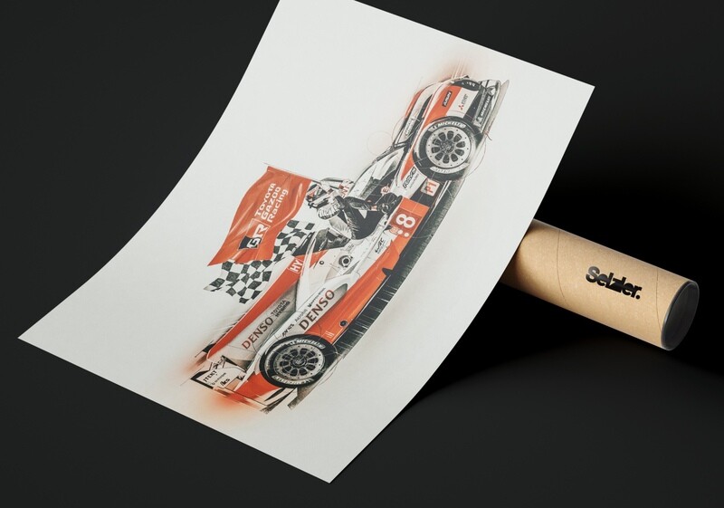 '19/'20 Toyota GR TS050 Hybrid — Muted Color Version
