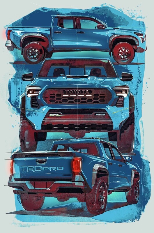 2024 Toyota Tacoma TRD Stack - Blue Colorway