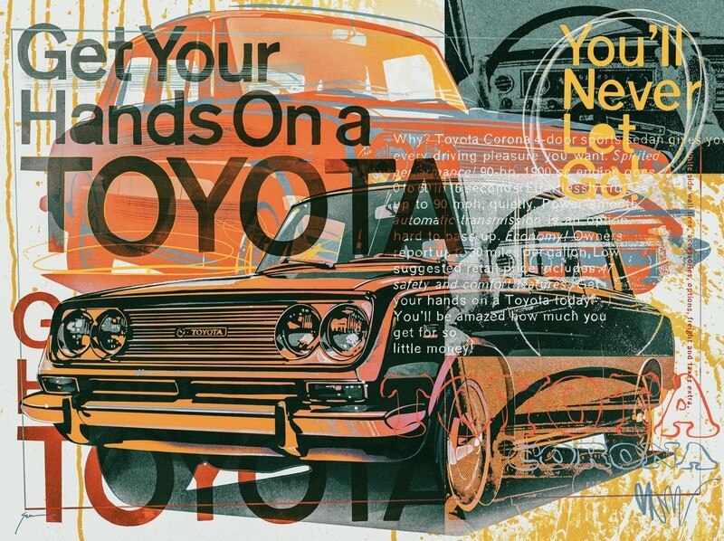 1967 Toyota Corona "You'll Never Let Go" Ad Concept (Sunbleached Color)