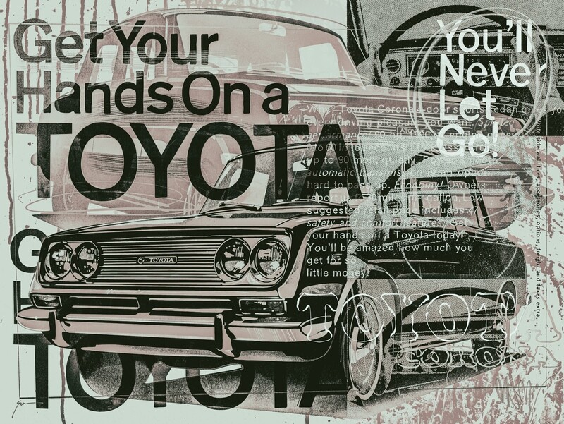 1967 Toyota Corona "You'll Never Let Go" Ad Concept (Desaturated Color)