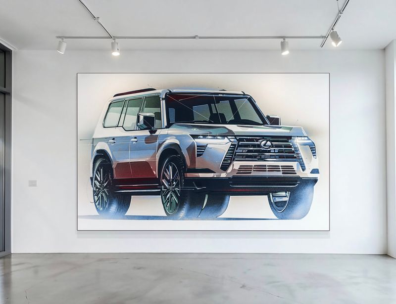 2026 Lexus GX 3/4 View (Blue/Magenta Colorway)