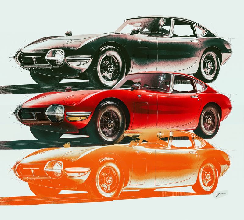 Toyota 2000GT Pop Art Stack
