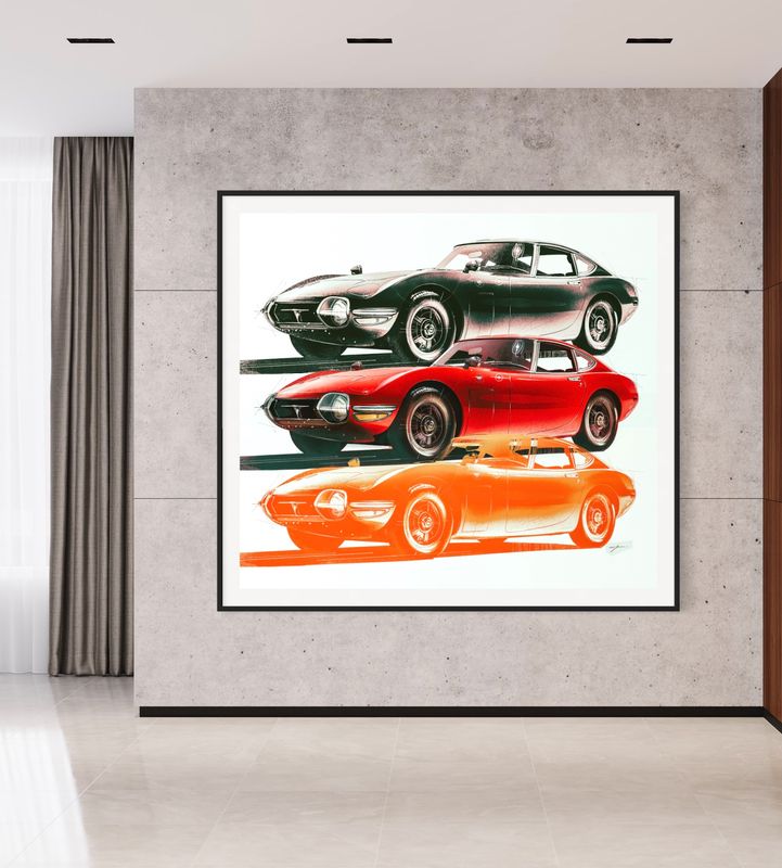 Toyota 2000GT Pop Art Stack