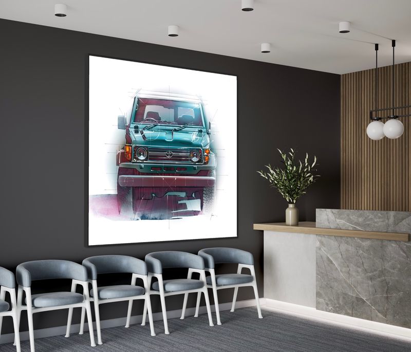 Toyota HZJ73 Land Cruiser Portrait
