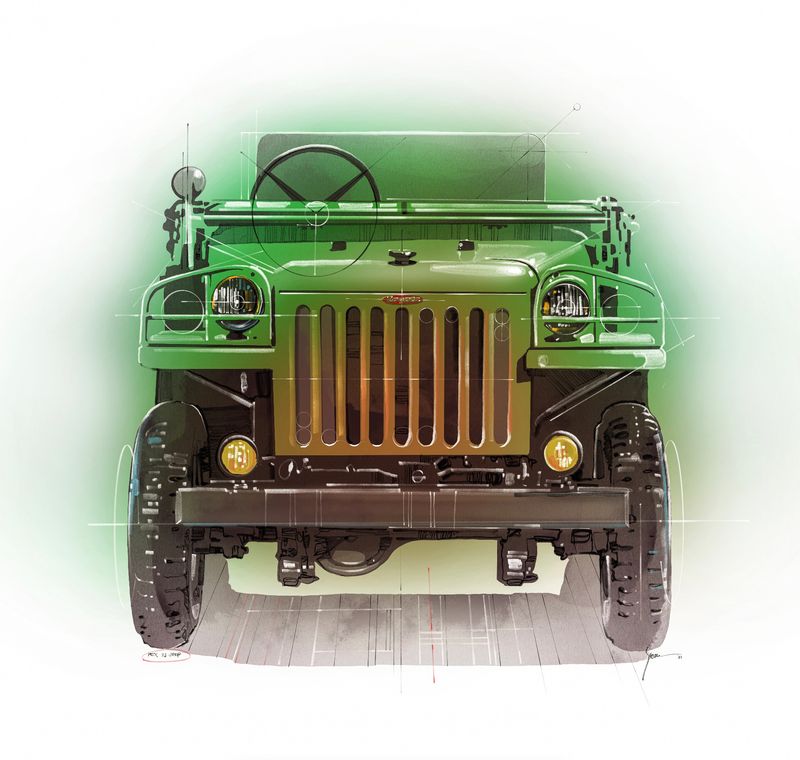 Toyota BJ Jeep Portrait