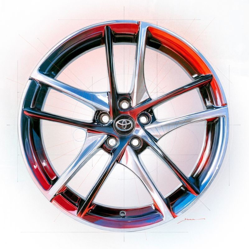 19" Toyota GR Supra OEM Two-Tone Wheel