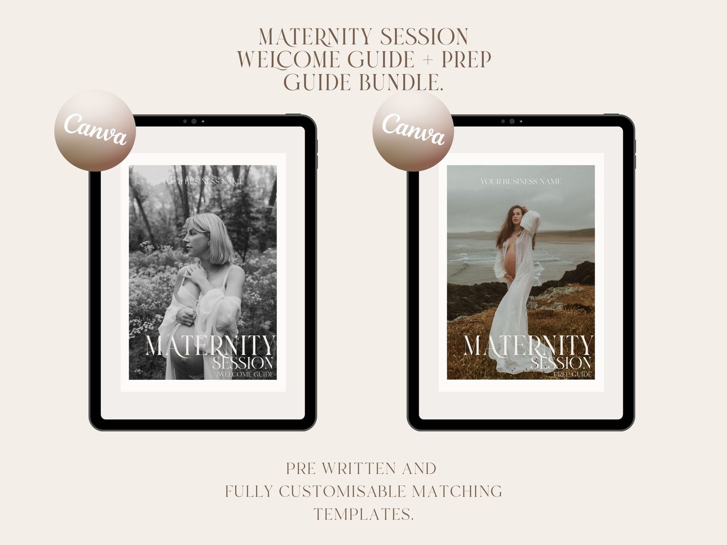 Maternity welcome guide and prep guide bundle.