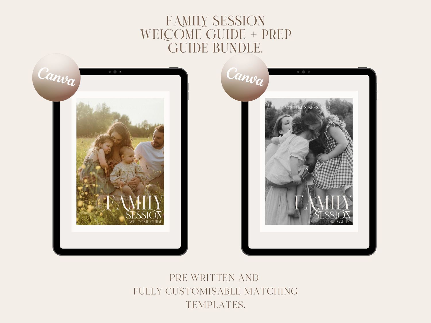 Family welcome guide and prep guide bundle.