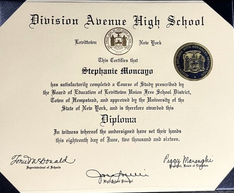 High School Diploma Only