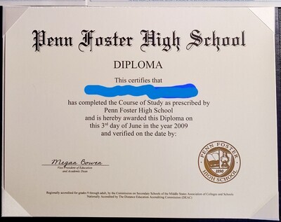 High School Diploma + Deluxe Diploma Holder