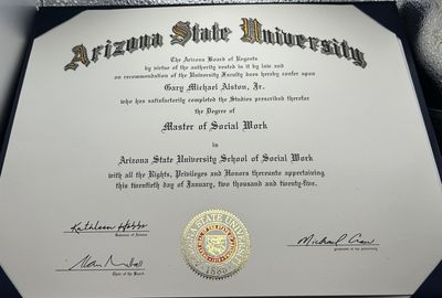 Gary Alston Jr Arizona State University Fake Diploma