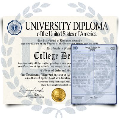 College / University Diplomas &amp; Transcripts