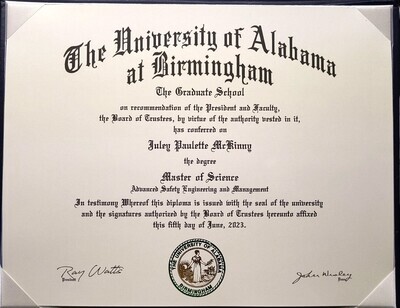Same Day College Diploma / University Diploma + 2 Transcripts + 2 Registrar Envelopes