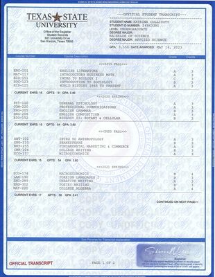 Katrina Collicott Texas State University