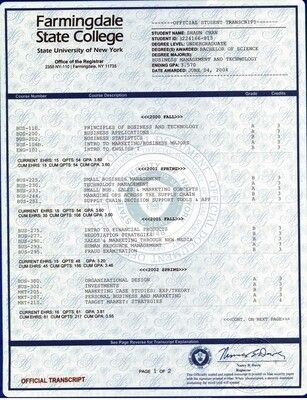 High School Transcripts &amp; Registrar Envelopes