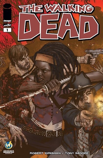 THE WALKING DEAD #1 WW INDIANAPOLIS 2015 VARIANT