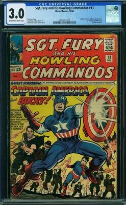 Sgt. Fury and His Howling Commandos #13 CGC 3.0 Sgt. Fury and His Howling Commandos #13 CGC 3.0