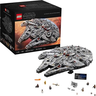 LEGO Star Wars Ultimate Millennium Falcon 75192 - Expert Building Set and Starship Model Kit, Movie Collectible, Featuring Classic Figures and Han Solo's Iconic Ship