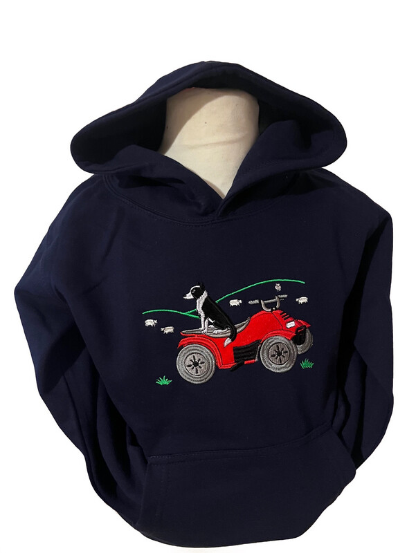 Navy Quad + Collie Hoodie