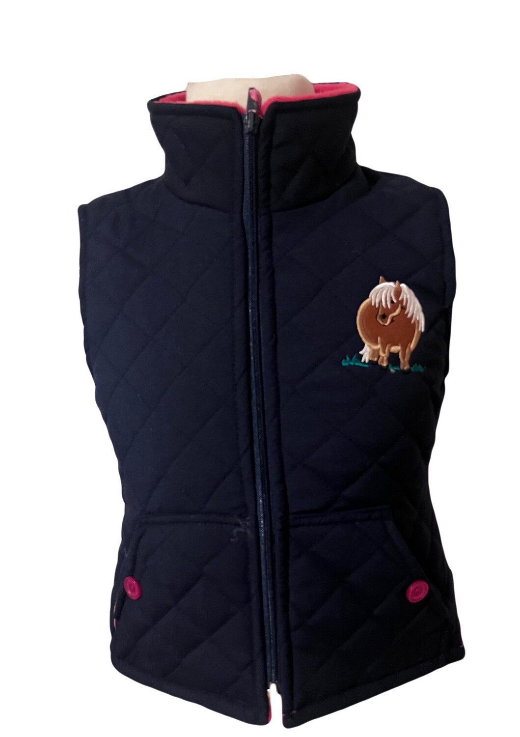Navy Pony Gilet
