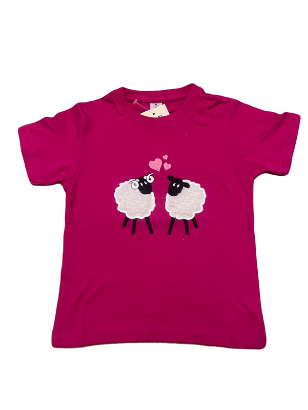 Fushia Love Ewe Tee