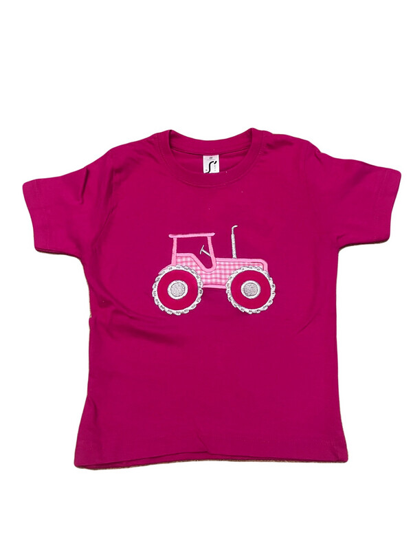 Fushia Tractor Tee