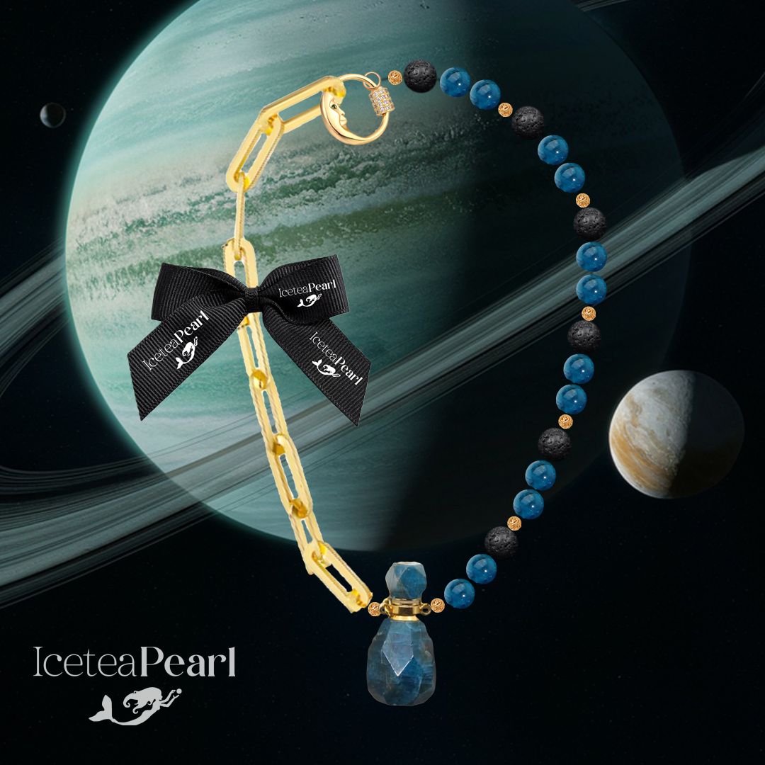 &quot;Uranus Planet&quot; Natural Gemstone Jewelry