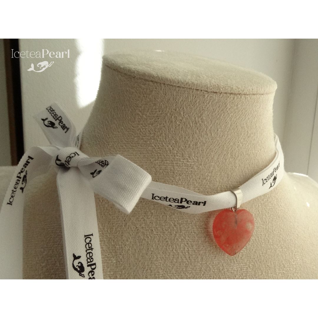 Random &quot;Heart&quot; White ribbon