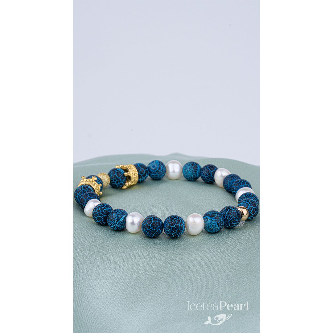 Two &quot;Blue Ocean&quot; Bracelets Jewelry