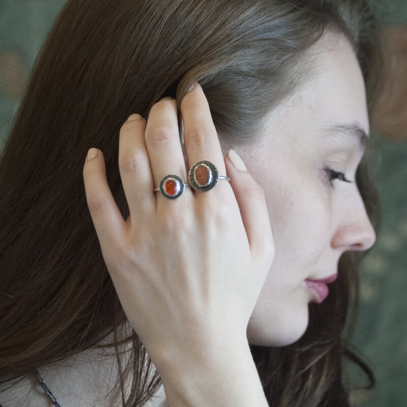 Sunstone ring