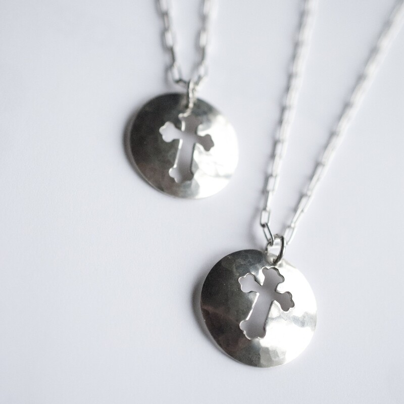 Cross open pendant
